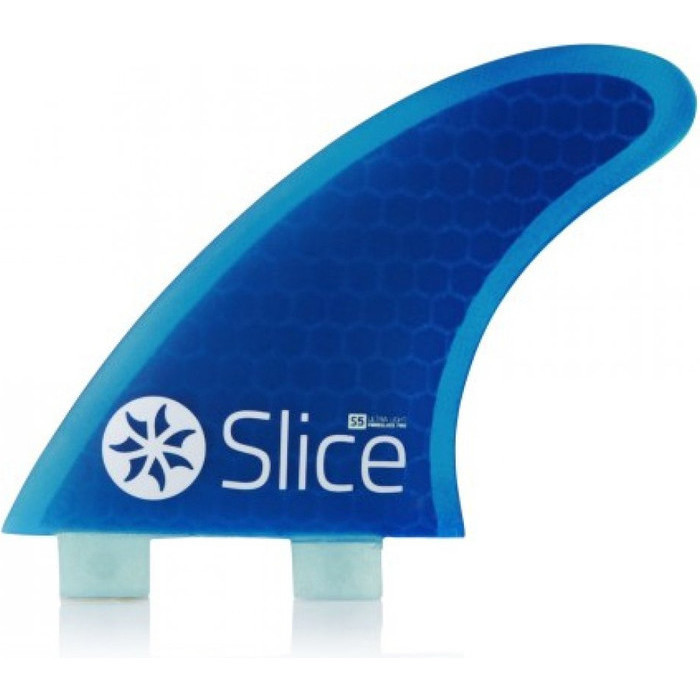 2025 Slice Ultralight Hex Core S5 FCS Compatible Surfboard Fins SLI-02 - Blue